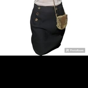H&M Pencil Skirt with gold buttons